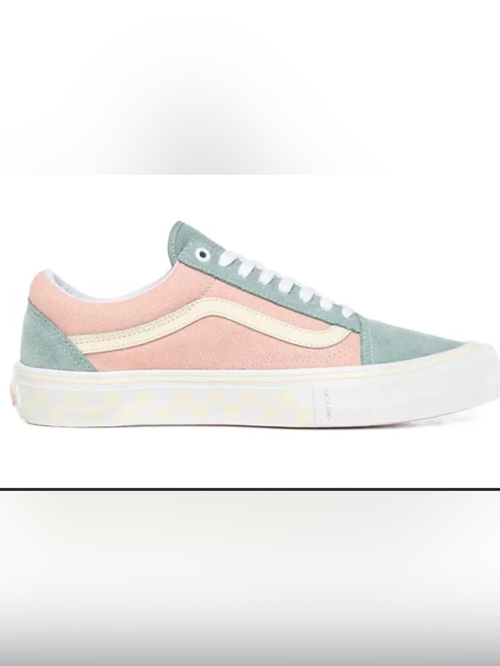 NWT Vans Kids Old Skool Pink and Grey Two-Tone Skate Sneakers